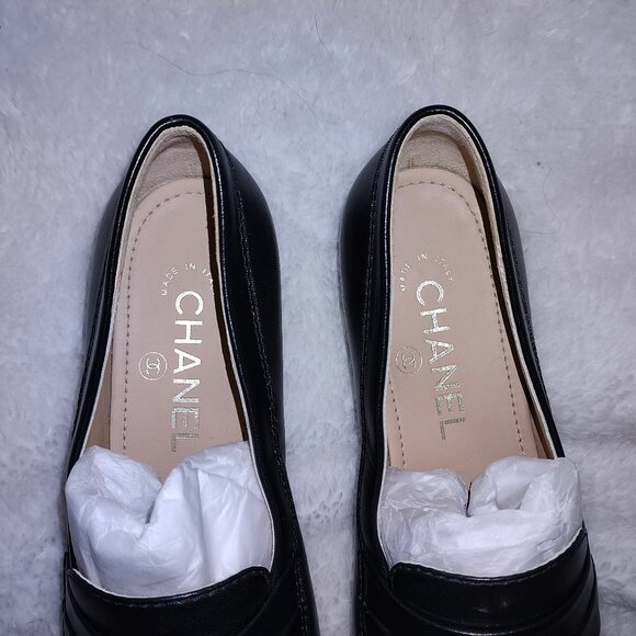 CHANEL Black Loafers 36/6 - Picture 9 of 12